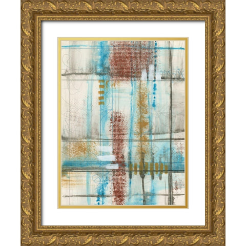 Primary Lineage VI Gold Ornate Wood Framed Art Print with Double Matting by Goldberger, Jennifer