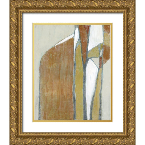 Mid-Century Redux II Gold Ornate Wood Framed Art Print with Double Matting by Goldberger, Jennifer