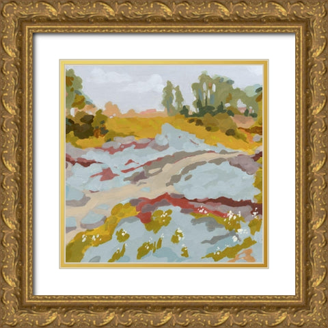 Lowland River I Gold Ornate Wood Framed Art Print with Double Matting by Green, Jacob