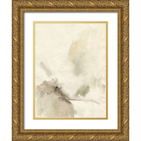 Sparse II Gold Ornate Wood Framed Art Print with Double Matting by Goldberger, Jennifer