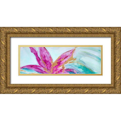 Magenta Colores I Gold Ornate Wood Framed Art Print with Double Matting by Wilkins, Suzanne