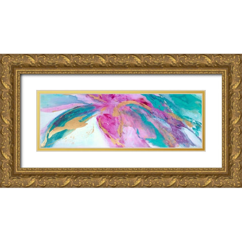 Magenta Colores II Gold Ornate Wood Framed Art Print with Double Matting by Wilkins, Suzanne