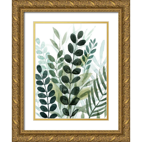 Forest Forage II Gold Ornate Wood Framed Art Print with Double Matting by Popp, Grace