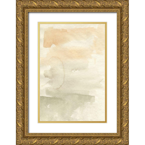 Pastel Gradation I Gold Ornate Wood Framed Art Print with Double Matting by Goldberger, Jennifer