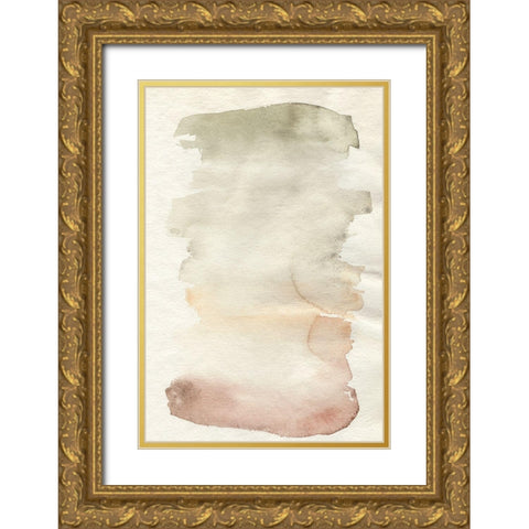 Pastel Gradation IV Gold Ornate Wood Framed Art Print with Double Matting by Goldberger, Jennifer
