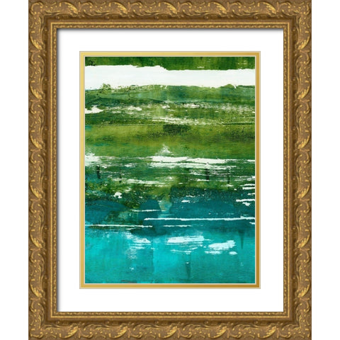 Terra I Gold Ornate Wood Framed Art Print with Double Matting by Harper, Ethan