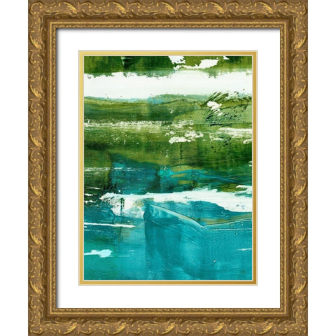 Terra II Gold Ornate Wood Framed Art Print with Double Matting by Harper, Ethan