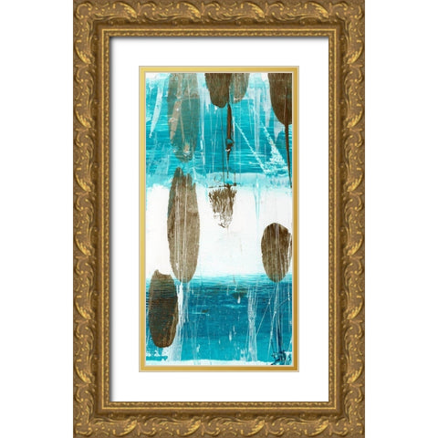 Cattails III Gold Ornate Wood Framed Art Print with Double Matting by Harper, Ethan