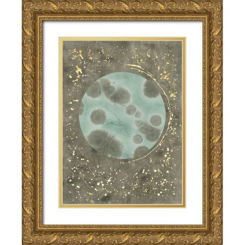 Seafoam Amoeba I Gold Ornate Wood Framed Art Print with Double Matting by Binder, Vanessa