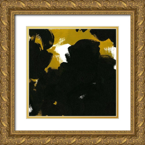 Message to Motherwell III Gold Ornate Wood Framed Art Print with Double Matting by Green, Jacob