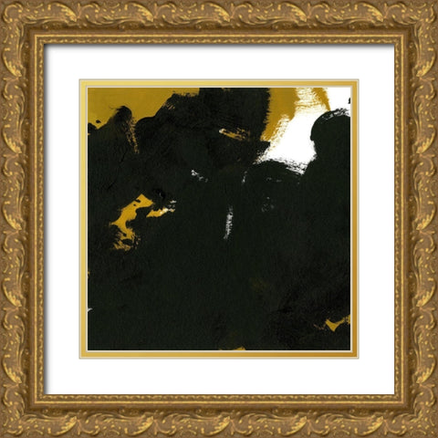 Message to Motherwell IV Gold Ornate Wood Framed Art Print with Double Matting by Green, Jacob