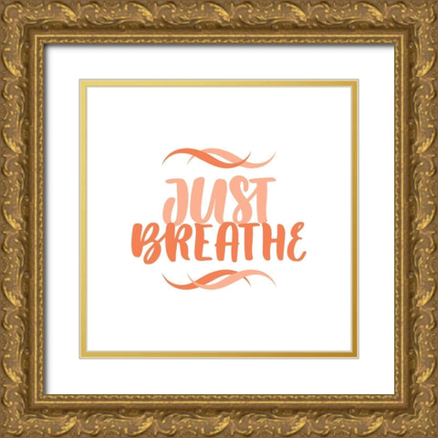 Just Breathe II Gold Ornate Wood Framed Art Print with Double Matting by Popp, Grace