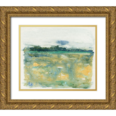 Flowing Landscape II Gold Ornate Wood Framed Art Print with Double Matting by OToole, Tim