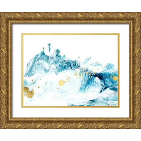 Tidal II Gold Ornate Wood Framed Art Print with Double Matting by Harper, Ethan