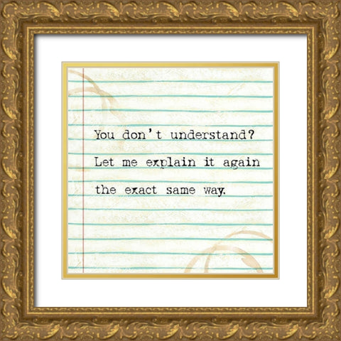 Office Snark II Gold Ornate Wood Framed Art Print with Double Matting by Studio W