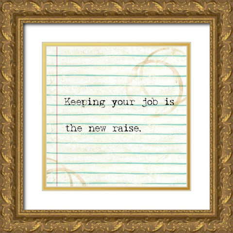 Office Snark III Gold Ornate Wood Framed Art Print with Double Matting by Studio W