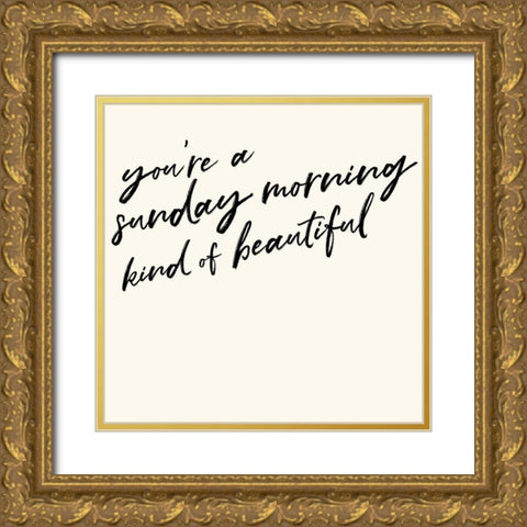 Beauty I Gold Ornate Wood Framed Art Print with Double Matting by Hambly, Anna