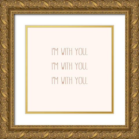 IWY I Gold Ornate Wood Framed Art Print with Double Matting by Hambly, Anna