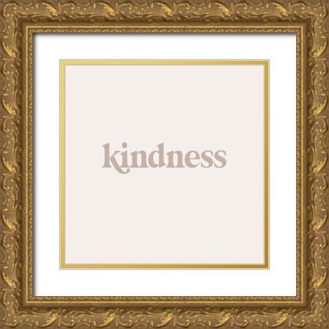 Qualities I Gold Ornate Wood Framed Art Print with Double Matting by Hambly, Anna