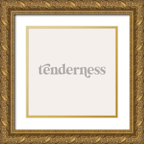 Qualities V Gold Ornate Wood Framed Art Print with Double Matting by Hambly, Anna