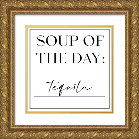 Soup du Jour III Gold Ornate Wood Framed Art Print with Double Matting by Hambly, Anna