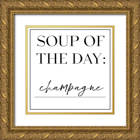 Soup du Jour VI Gold Ornate Wood Framed Art Print with Double Matting by Hambly, Anna