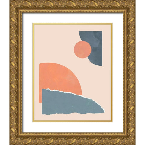 Summer Isle I Gold Ornate Wood Framed Art Print with Double Matting by Green, Jacob