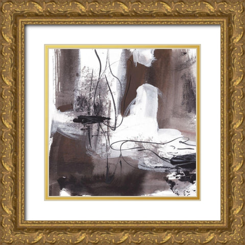 Lakeside Birch II Gold Ornate Wood Framed Art Print with Double Matting by Wang, Melissa