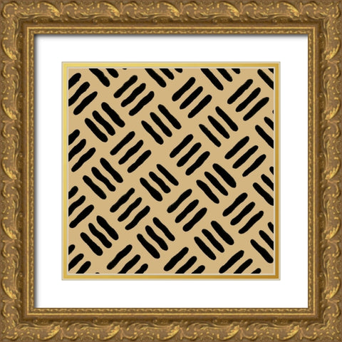 Graphic Design V Gold Ornate Wood Framed Art Print with Double Matting by Baxter Mill Archive