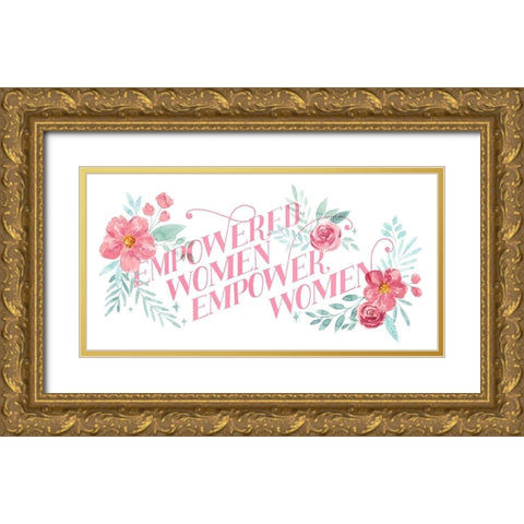 Women Up II Gold Ornate Wood Framed Art Print with Double Matting by Popp, Grace