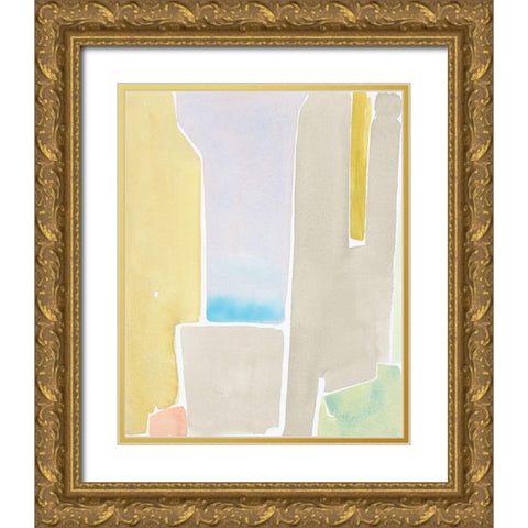 Pastels to the Sea I Gold Ornate Wood Framed Art Print with Double Matting by Delamater, Rob