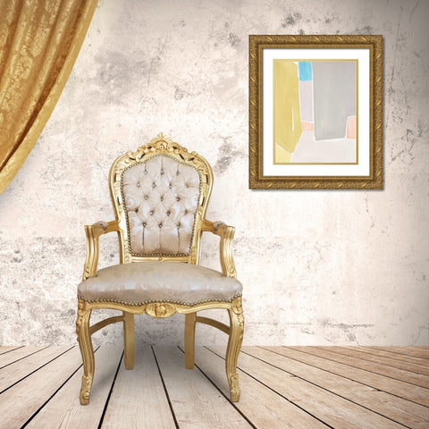 Pastels to the Sea II Gold Ornate Wood Framed Art Print with Double Matting by Delamater, Rob