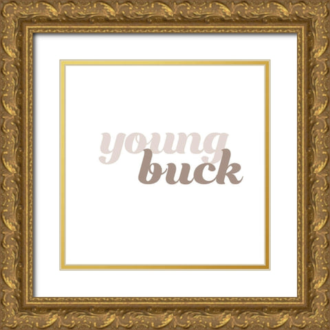 BBs IV Gold Ornate Wood Framed Art Print with Double Matting by Hambly, Anna