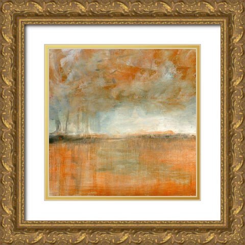 Across My Reflection Gold Ornate Wood Framed Art Print with Double Matting by Suderman, Karen