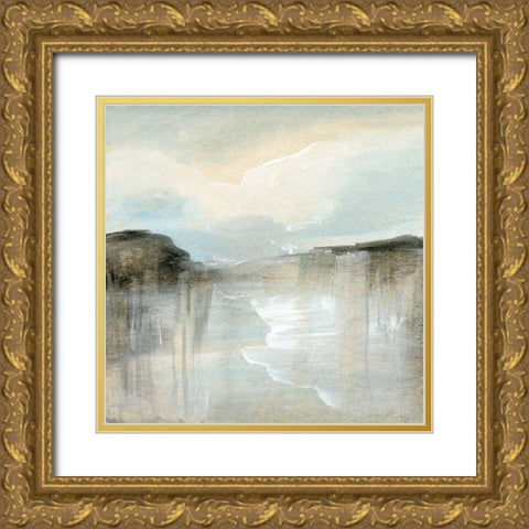 Quietude Gold Ornate Wood Framed Art Print with Double Matting by Suderman, Karen