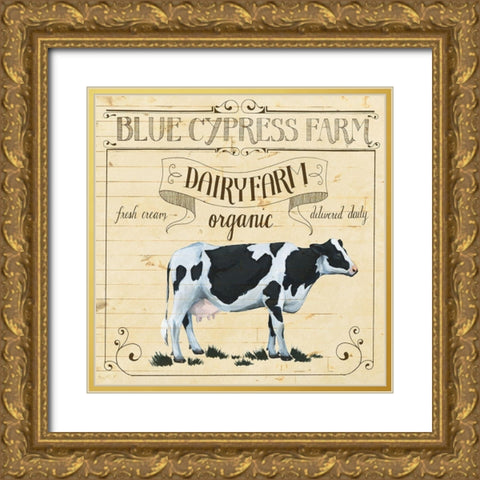 Animal Farm Collection I Gold Ornate Wood Framed Art Print with Double Matting by Popp, Grace