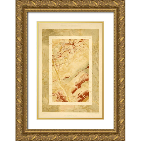 Marble Varieties II Gold Ornate Wood Framed Art Print with Double Matting by Baxter Mill Archive