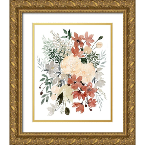 Dried Bouquet II Gold Ornate Wood Framed Art Print with Double Matting by Popp, Grace