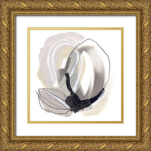 Circular Balance II Gold Ornate Wood Framed Art Print with Double Matting by Vess, June Erica