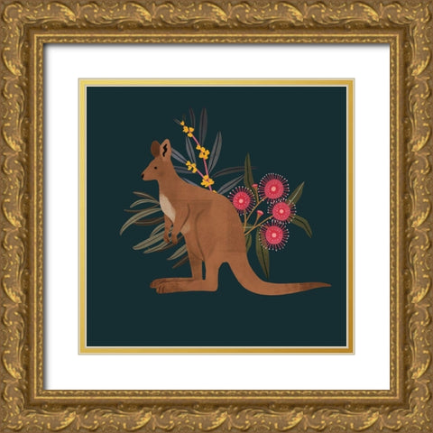 Australian Animals IV Gold Ornate Wood Framed Art Print with Double Matting by Barnes, Victoria