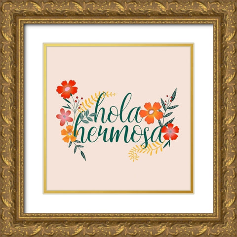 Hermosa I Gold Ornate Wood Framed Art Print with Double Matting by Popp, Grace