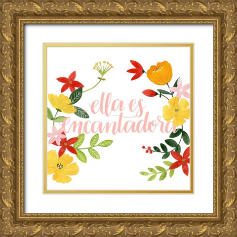 Encantadora I Gold Ornate Wood Framed Art Print with Double Matting by Popp, Grace