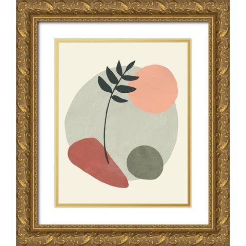 Spring Tea I Gold Ornate Wood Framed Art Print with Double Matting by Green, Jacob