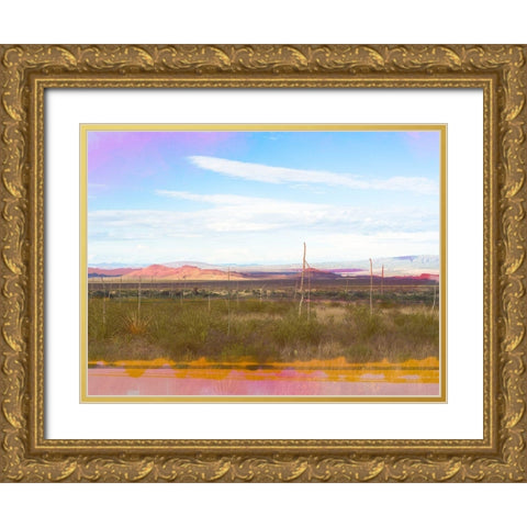 West Texas Scapes II Gold Ornate Wood Framed Art Print with Double Matting by Quintero, Sonja