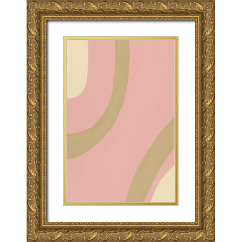 Organic Neutral I Gold Ornate Wood Framed Art Print with Double Matting by Moore, Regina