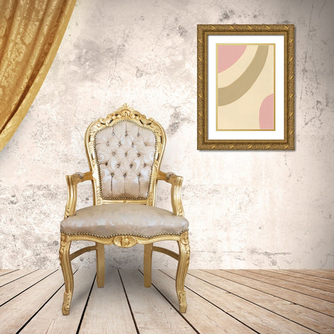 Organic Neutral II Gold Ornate Wood Framed Art Print with Double Matting by Moore, Regina