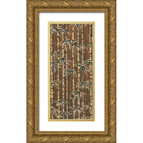 Bamboo Design I Gold Ornate Wood Framed Art Print with Double Matting by Baxter Mill Archive
