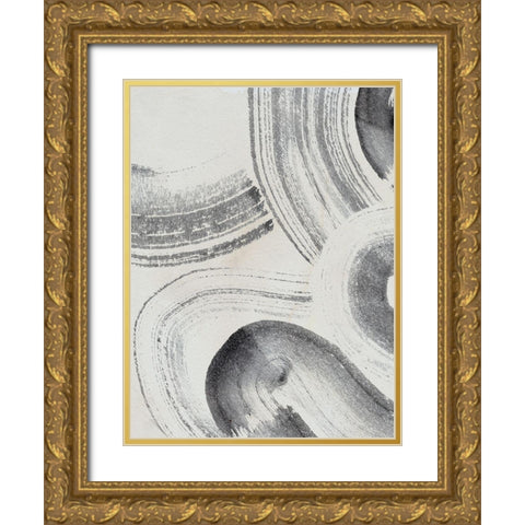 Zen Flow IV Gold Ornate Wood Framed Art Print with Double Matting by Parker, Jennifer Paxton