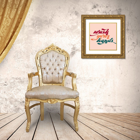 Thank You For Washing I Gold Ornate Wood Framed Art Print with Double Matting by Popp, Grace