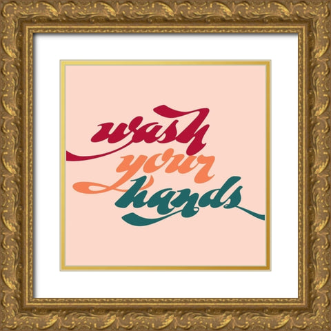 Thank You For Washing I Gold Ornate Wood Framed Art Print with Double Matting by Popp, Grace